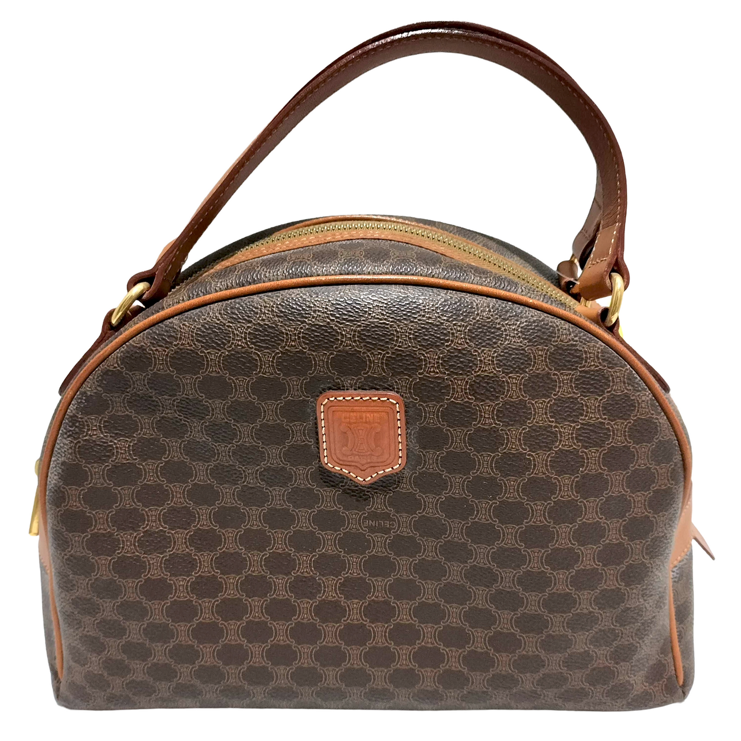 #1292 CELINE Triomphe Macadam Dome Bag