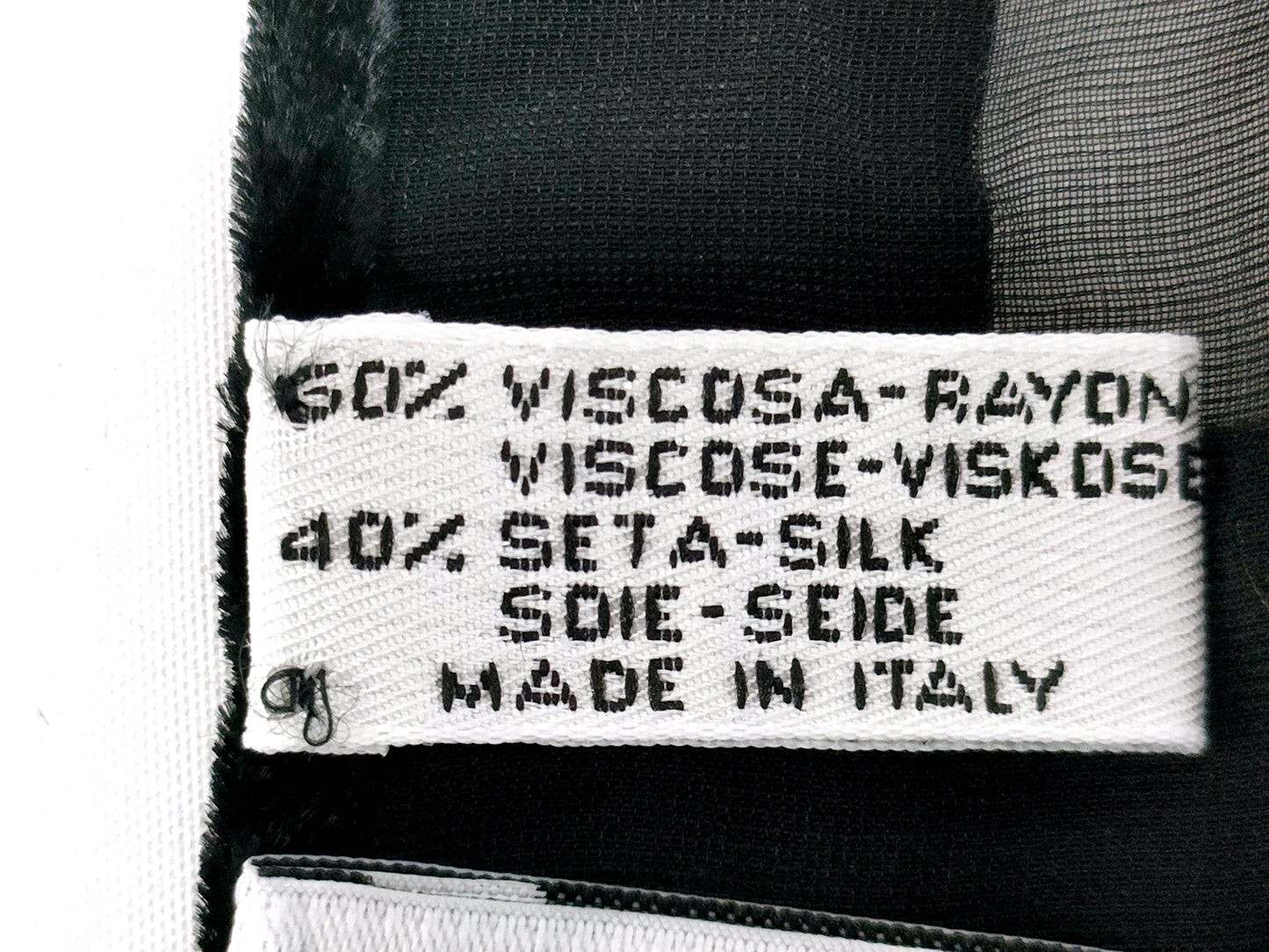 #1312 SALVATORE FERRAGAMO Black Silk & Velvet Evening Shawl