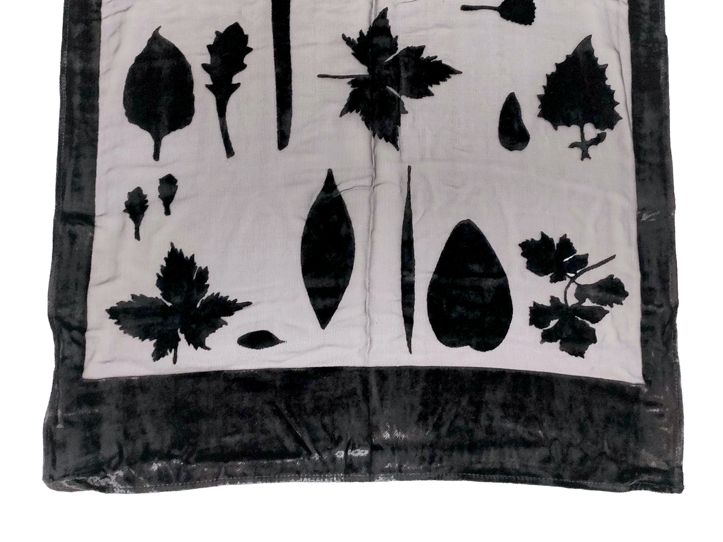 #1312 SALVATORE FERRAGAMO Black Silk & Velvet Evening Shawl