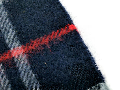 #1326 BURBERRY Vintage Navy 100% Lambswool Scarf