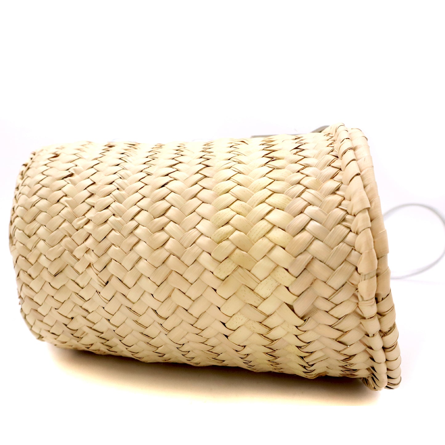 #1195 CELINE Metallic Triomphe Convertible Linen Basket