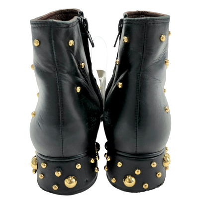 #1274 SEE BY CHLOE Studded Abby Leather Ankle Boots (Size 36)