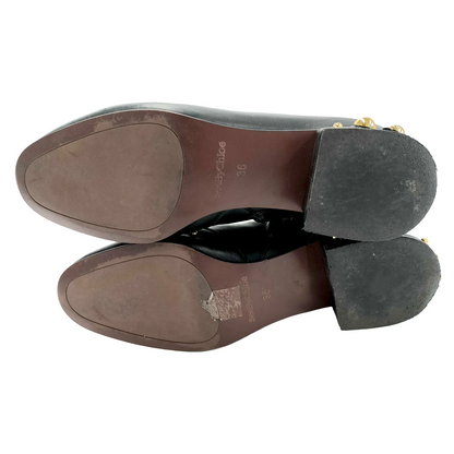 #1274 SEE BY CHLOE Studded Abby Leather Ankle Boots (Size 36)