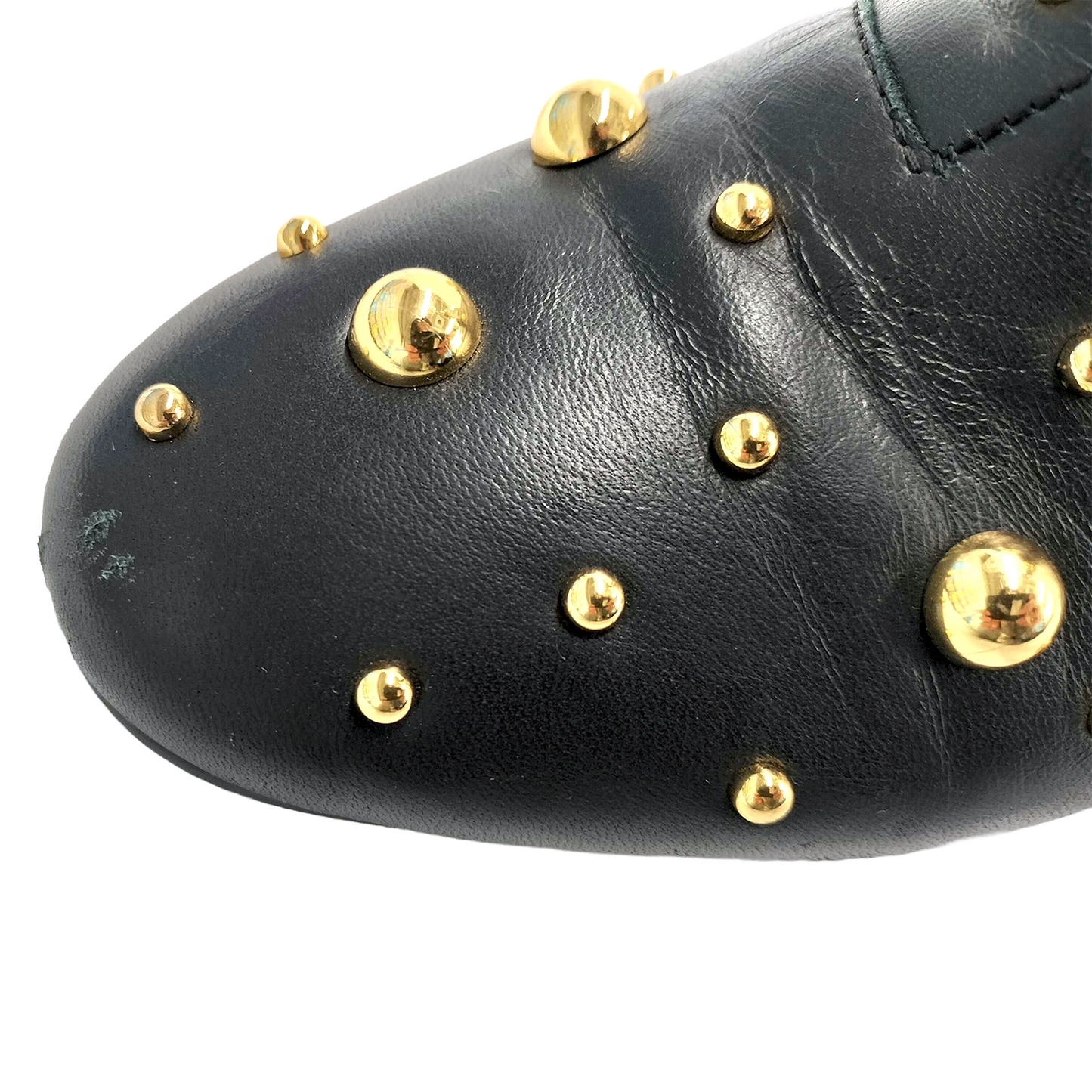 #1274 SEE BY CHLOE Studded Abby Leather Ankle Boots (Size 36)