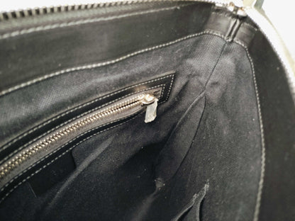 #1200 GUCCI Black GG Supreme Flat Messenger Web Crossbody