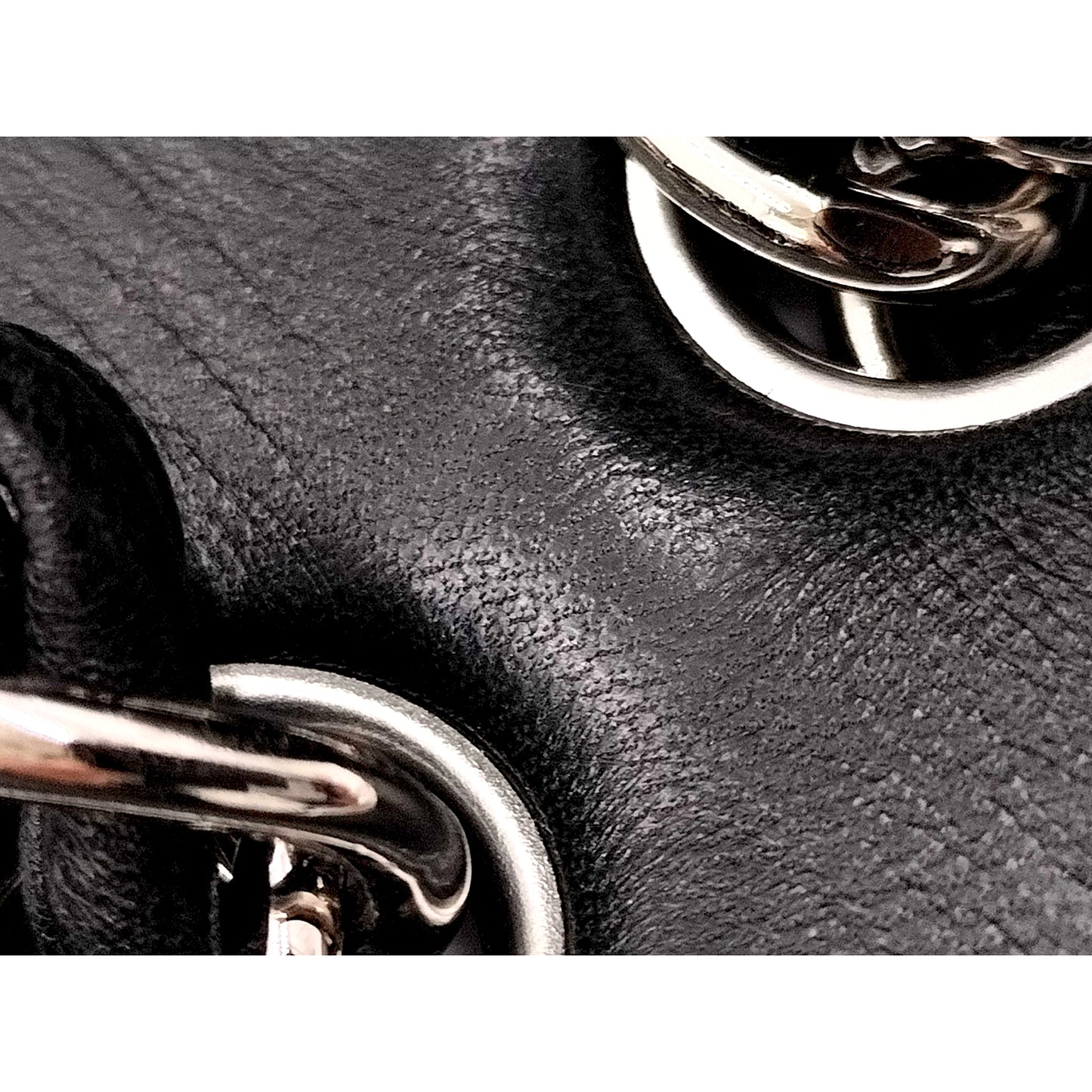 #1197 CHANEL Black Lambskin Matelasse 30cm Double Flap Shoulder Bag