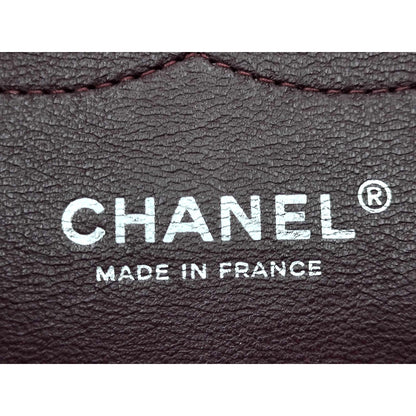 #1197 CHANEL Black Lambskin Matelasse 30cm Double Flap Shoulder Bag