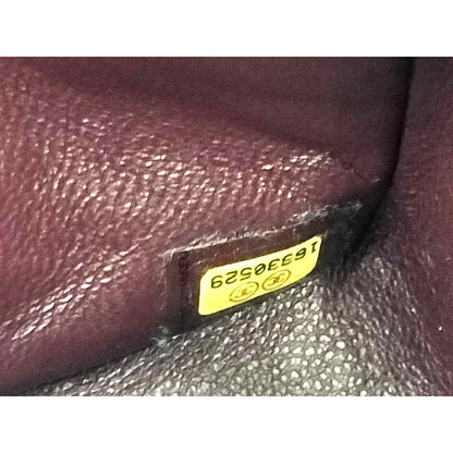 #1197 CHANEL Black Lambskin Matelasse 30cm Double Flap Shoulder Bag