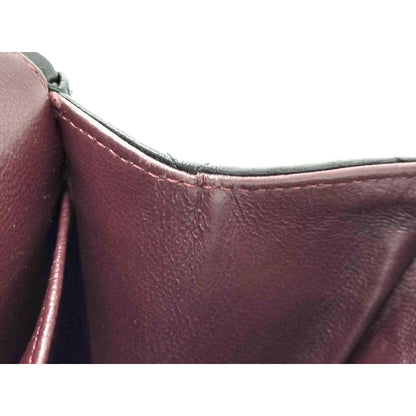 #1197 CHANEL Black Lambskin Matelasse 30cm Double Flap Shoulder Bag