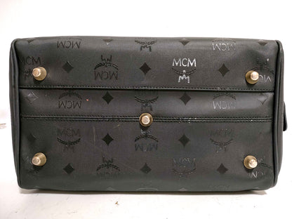 #1196 MCM Mini Boston Black Visetos