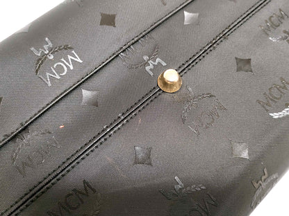#1196 MCM Mini Boston Black Visetos