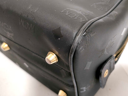 #1196 MCM Mini Boston Black Visetos