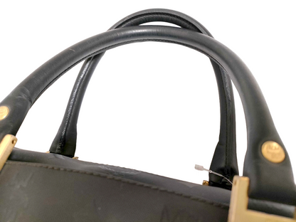 #1196 MCM Mini Boston Black Visetos