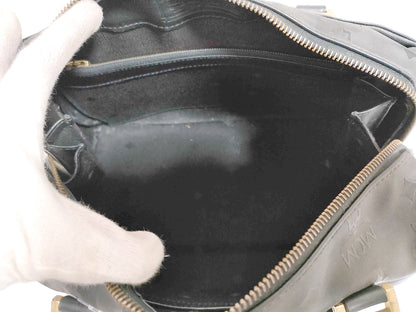 #1196 MCM Mini Boston Black Visetos