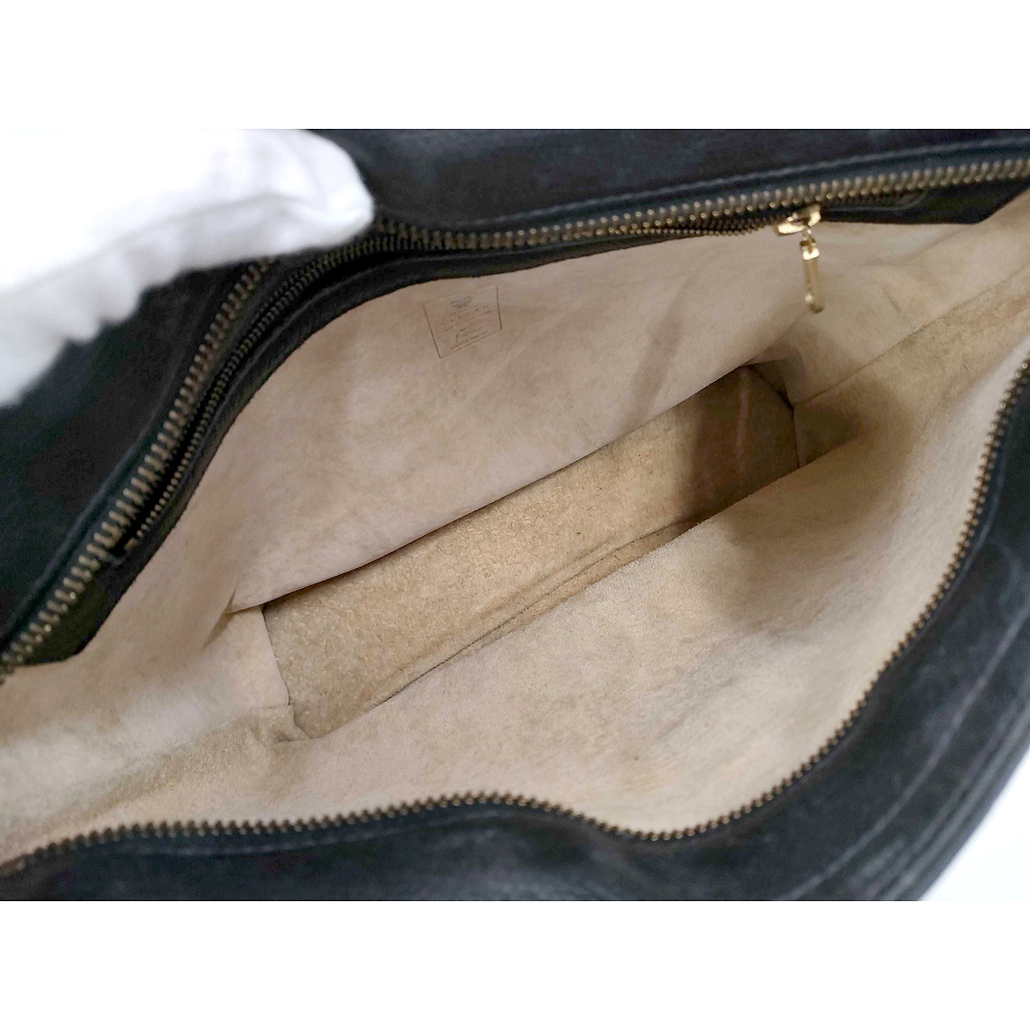 #1149 MCM Studded Black Leather Messenger Crossbody Bag