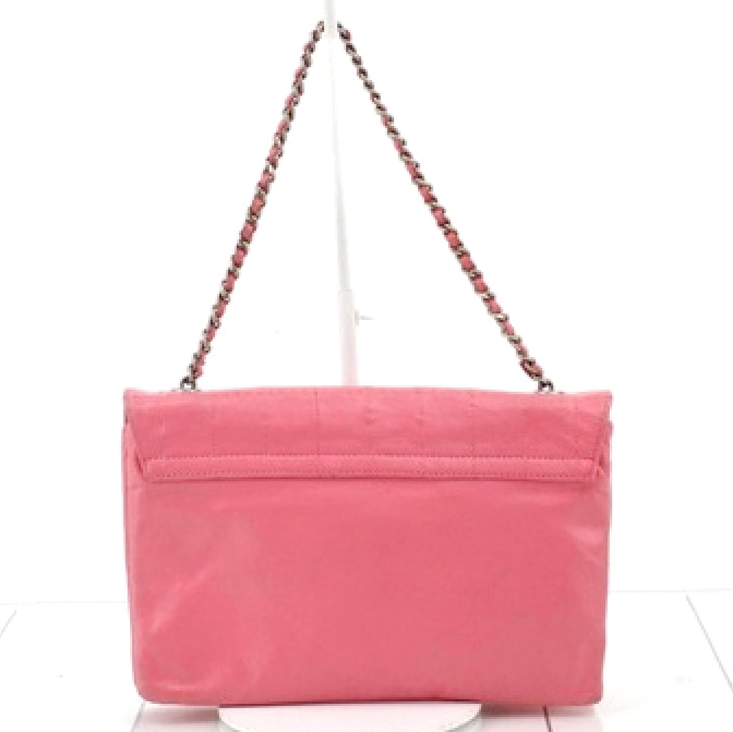 #1185 CHANEL Chocolate Bar Mademoiselle Lock Leather Multipocket Flap Bag