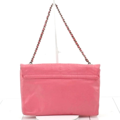 #1185 CHANEL Chocolate Bar Mademoiselle Lock Leather Multipocket Flap Bag