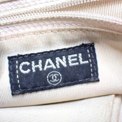 #1185 CHANEL Chocolate Bar Mademoiselle Lock Leather Multipocket Flap Bag