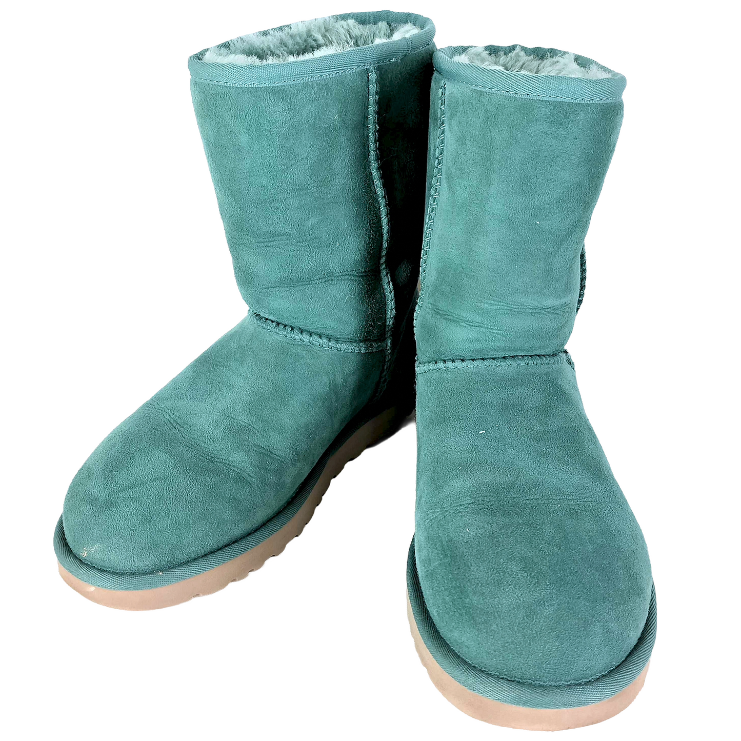 #1264 UGG Mouton Boots Green (US Size 7)