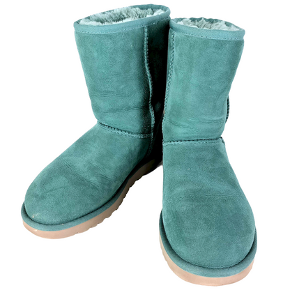 #1264 UGG Mouton Boots Green (US Size 7)