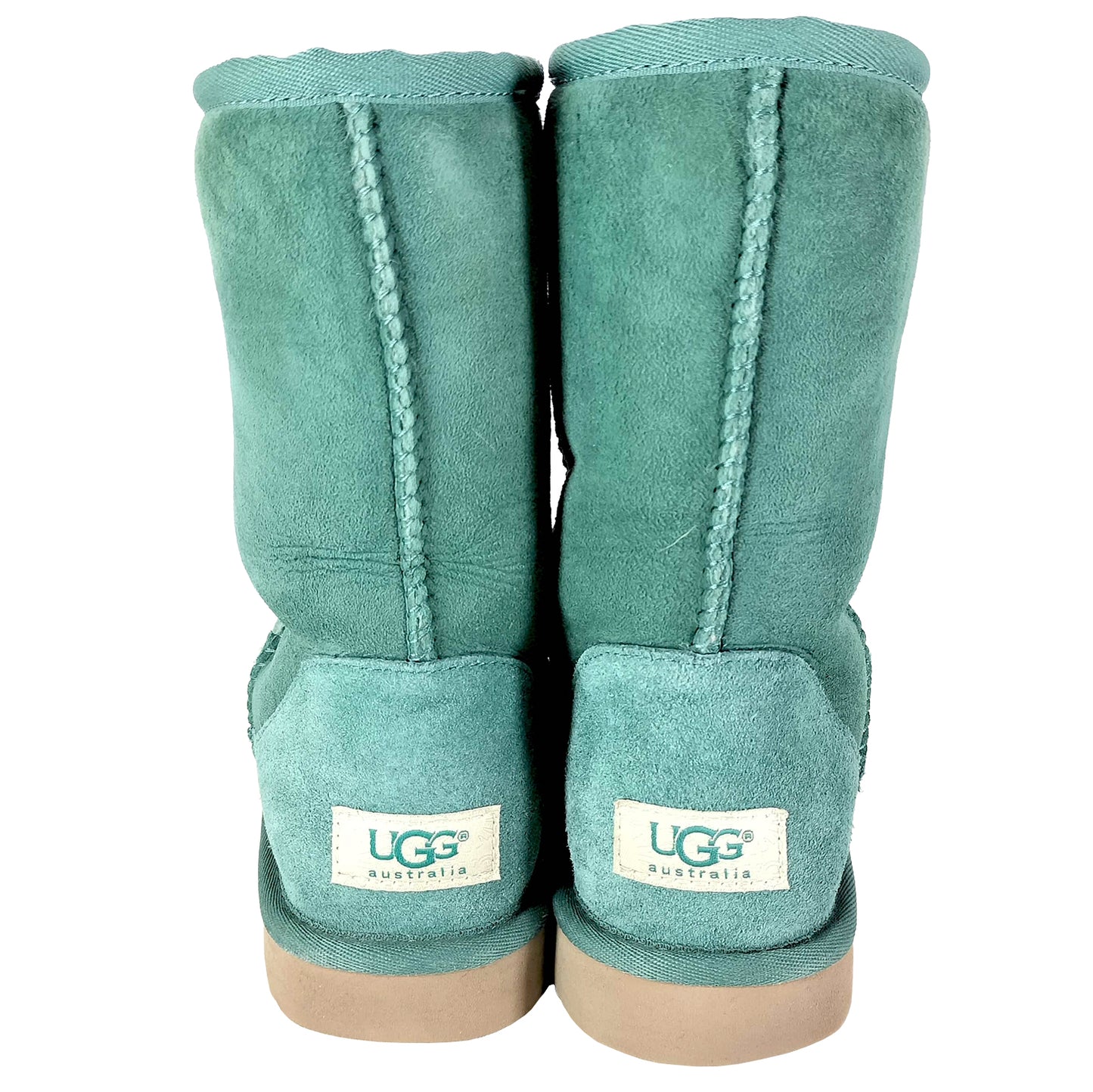 #1264 UGG Mouton Boots Green (US Size 7)