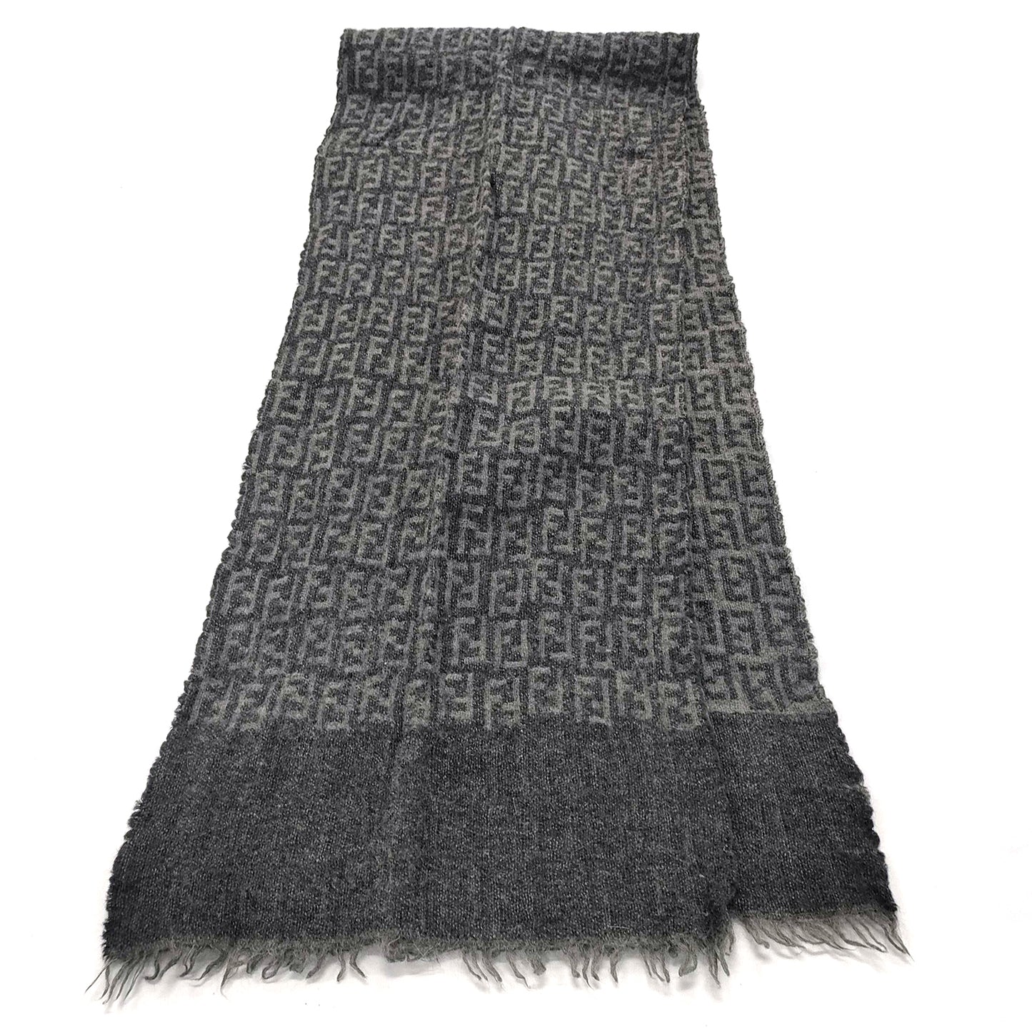 #1528 FENDI Zucca 100% Wool Scarf