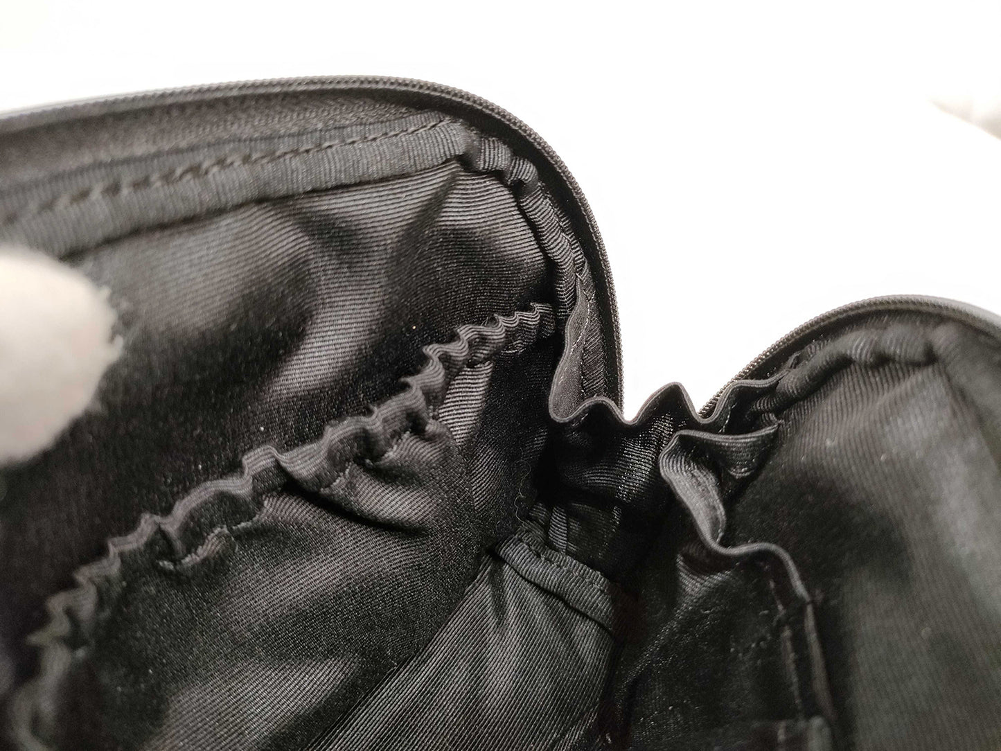 #1234 YVES SAINT LAURENT Black Floral Jacquard Cosmetic Case