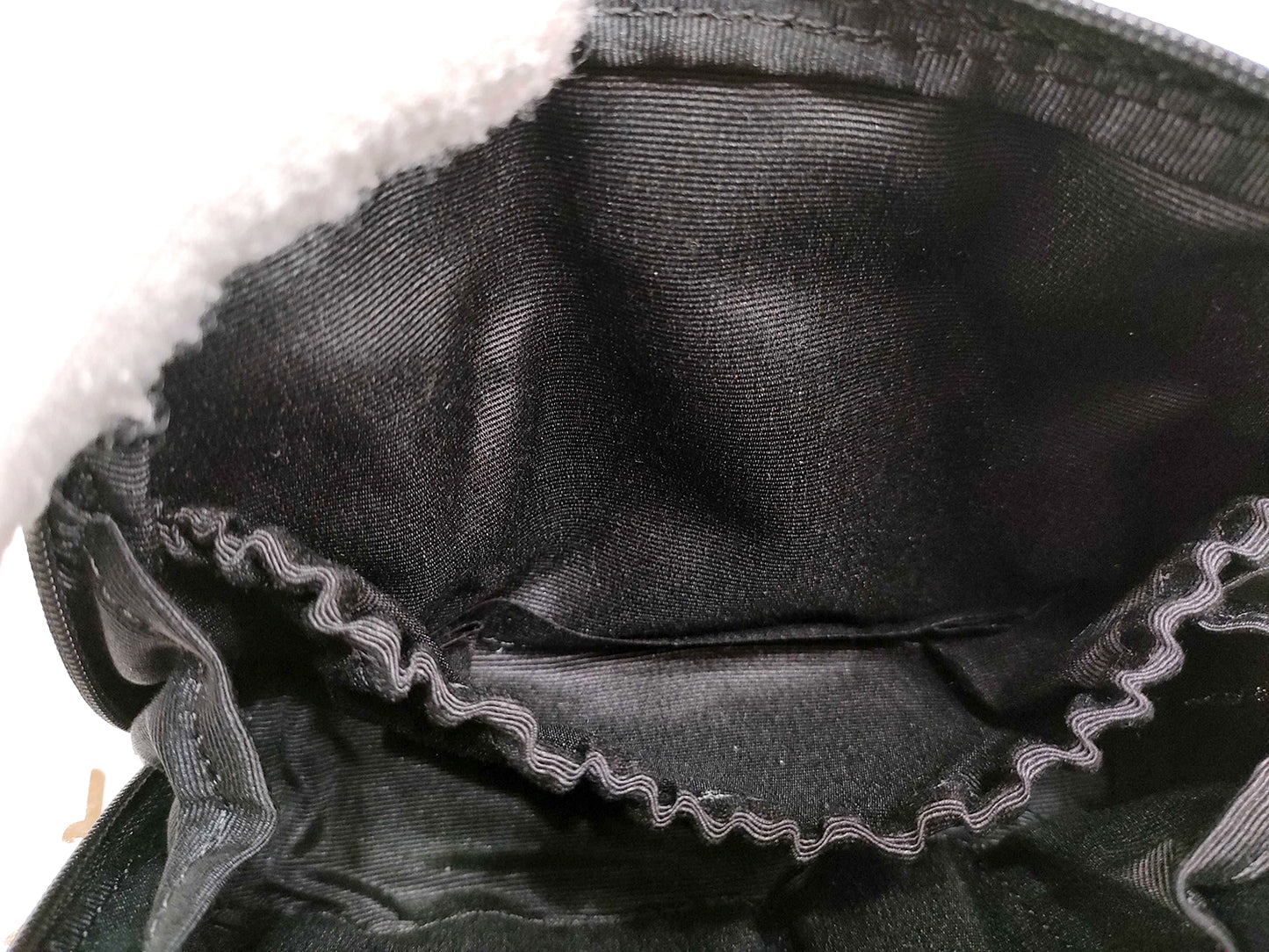 #1234 YVES SAINT LAURENT Black Floral Jacquard Cosmetic Case