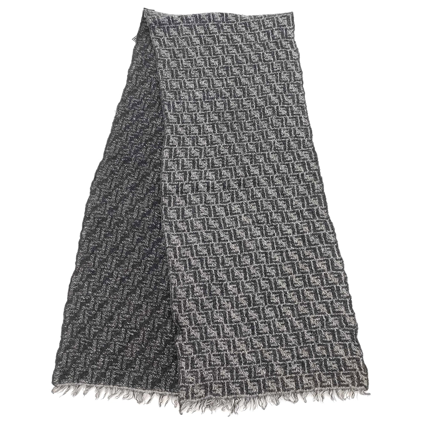 #1526 FENDI Zucca 100% Wool Scarf