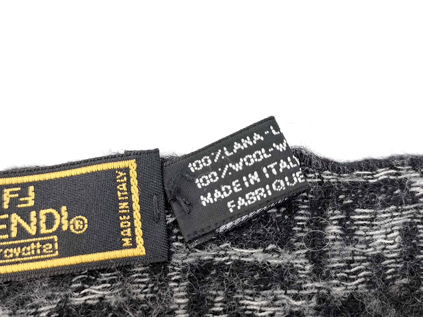 #1526 FENDI Zucca 100% Wool Scarf