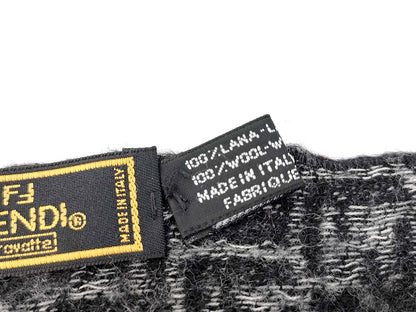 #1526 FENDI Zucca 100% Wool Scarf