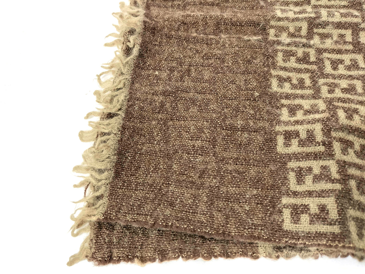 #1529 FENDI Zucca 100% Wool Scarf