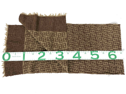 #1529 FENDI Zucca 100% Wool Scarf