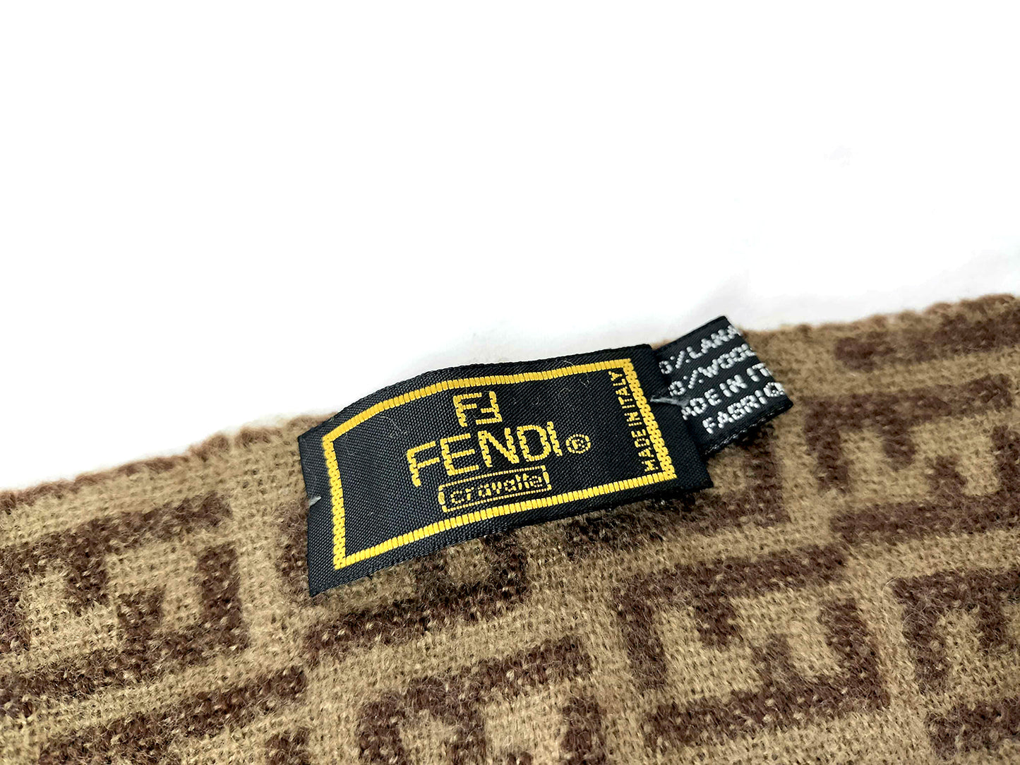 #1529 FENDI Zucca 100% Wool Scarf