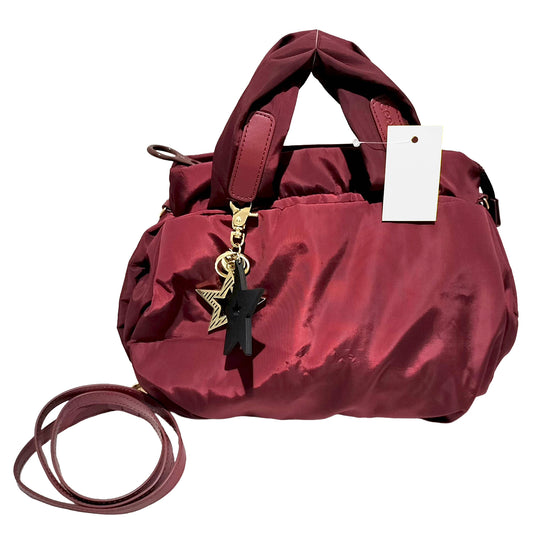 #1301 CHLOE See by Chloe Burgundy Nylon Joy Rider Bag