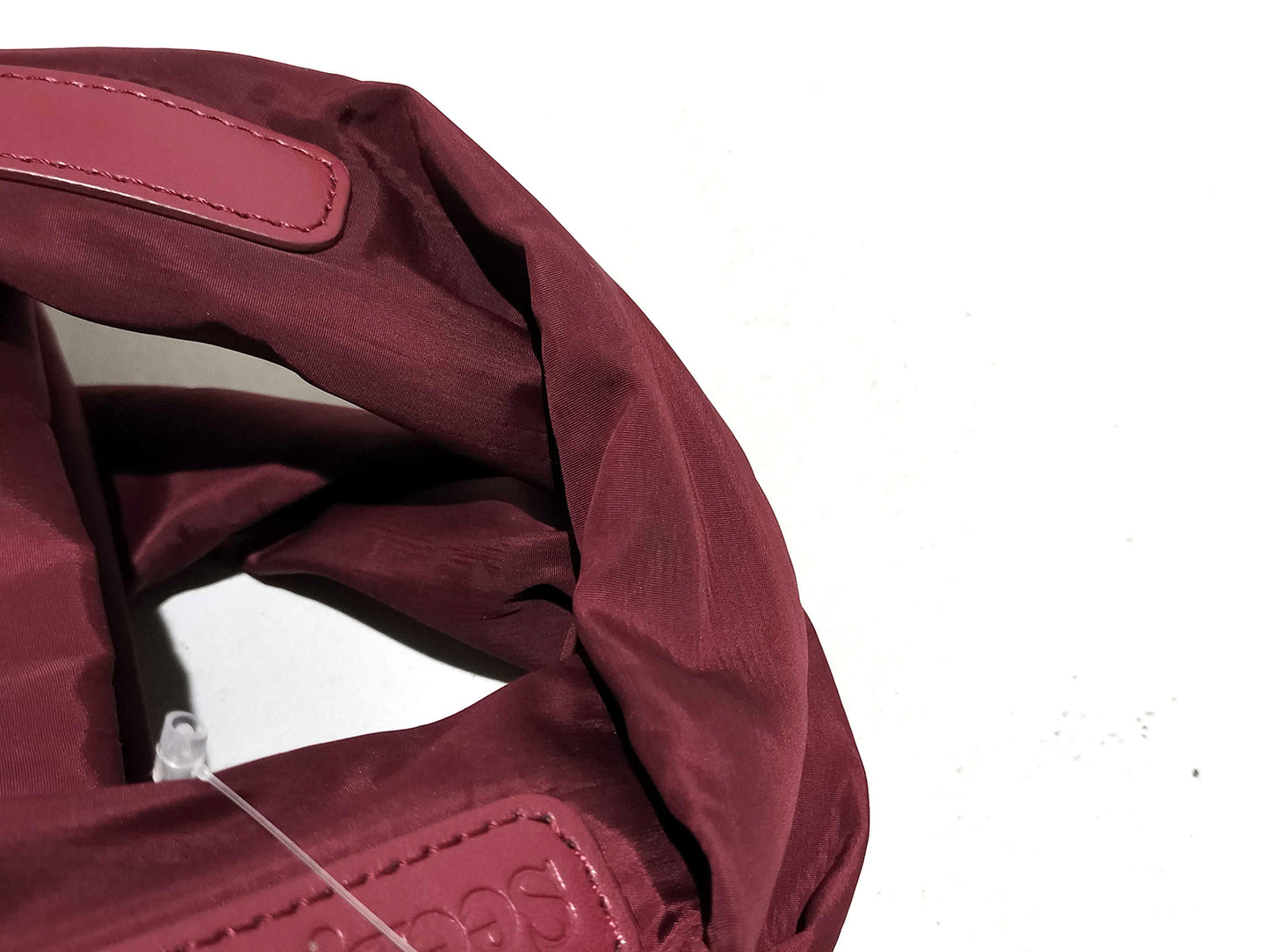 #1301 CHLOE See by Chloe Burgundy Nylon Joy Rider Bag