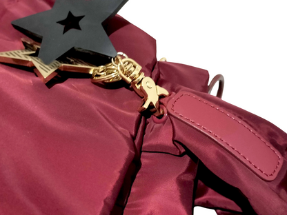 #1301 CHLOE See by Chloe Burgundy Nylon Joy Rider Bag