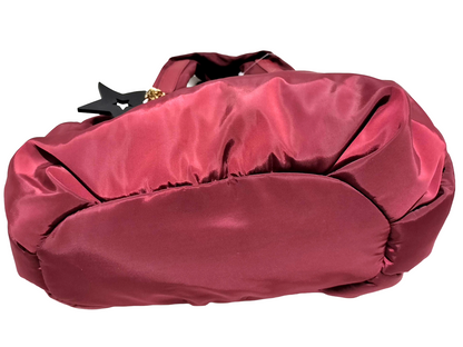 #1301 CHLOE See by Chloe Burgundy Nylon Joy Rider Bag