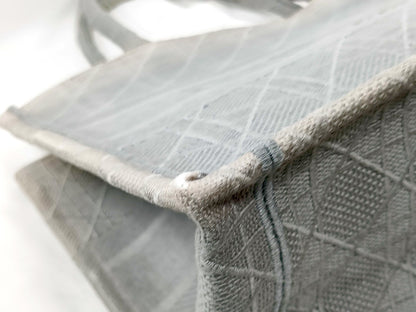 #1299 CHRISTIAN DIOR Medium Stone Cannage Book Tote