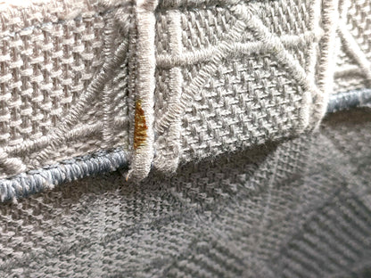 #1299 CHRISTIAN DIOR Medium Stone Cannage Book Tote