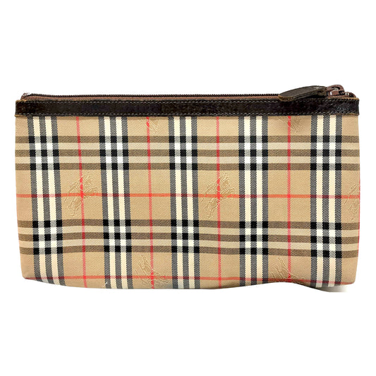 #1293 BURBERRY Vintage Check Cosmetic Pouch