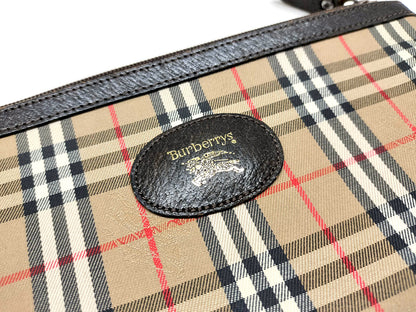 #1293 BURBERRY Vintage Check Cosmetic Pouch