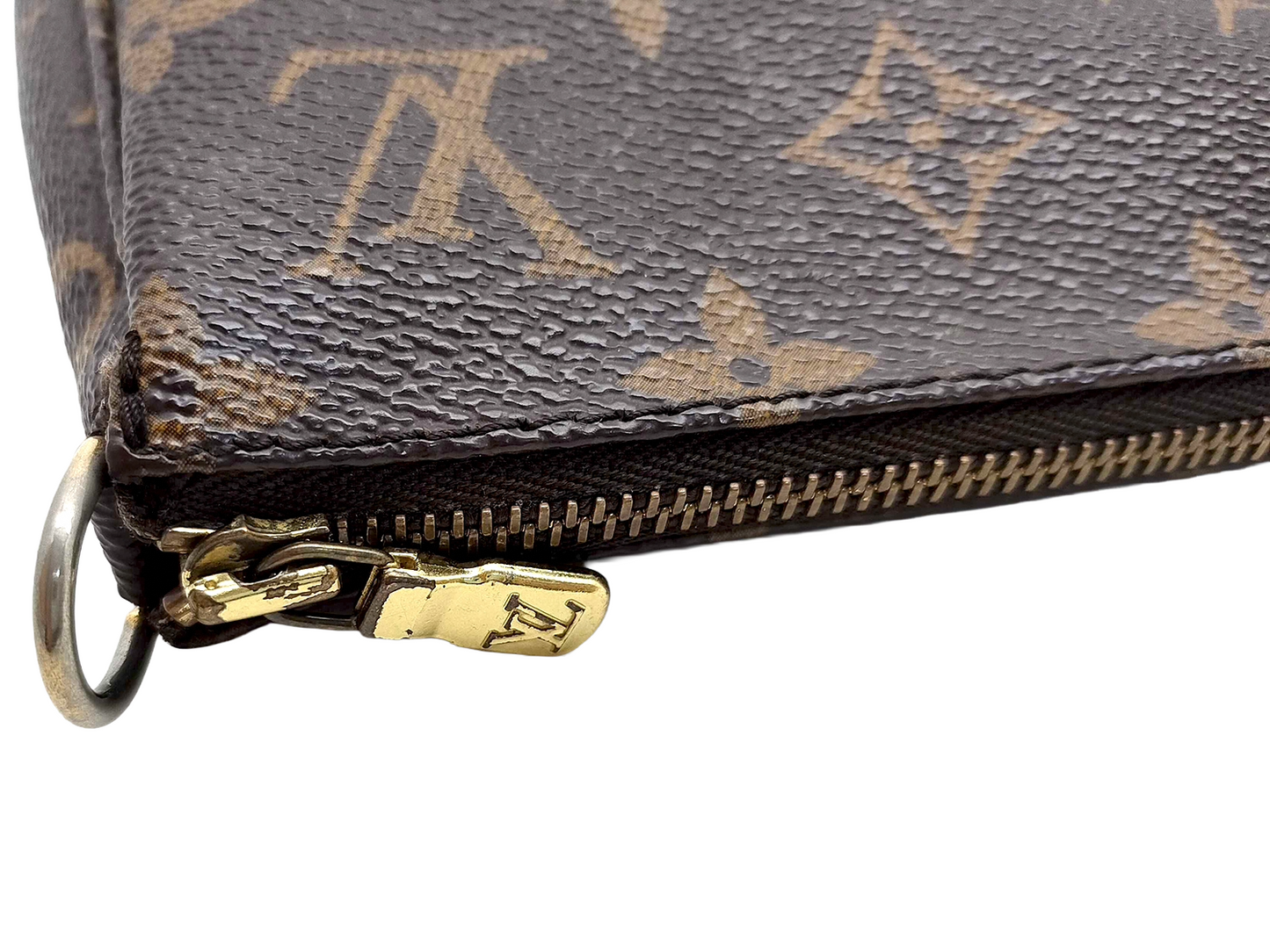 #1308 LOUIS VUITTON Monogram Pochette (Damaged)