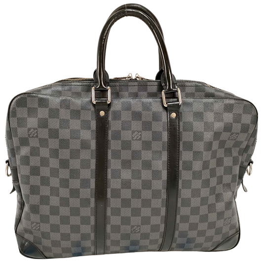 #1294 LOUIS VUITTON Damier Graphite Porte-Documents Voyage
