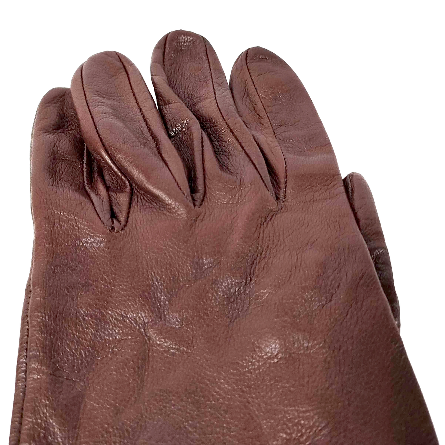 #1302 BOTTEGA VENETA Women's Long Leather Gloves (Size 7)