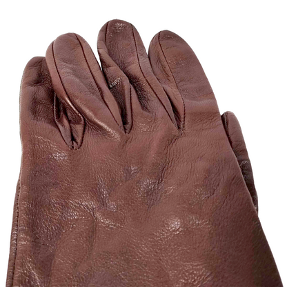 #1302 BOTTEGA VENETA Women's Long Leather Gloves (Size 7)