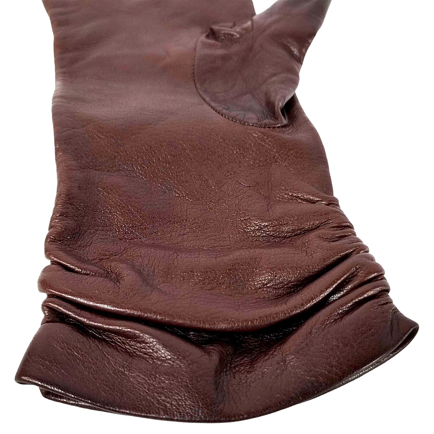 #1302 BOTTEGA VENETA Women's Long Leather Gloves (Size 7)