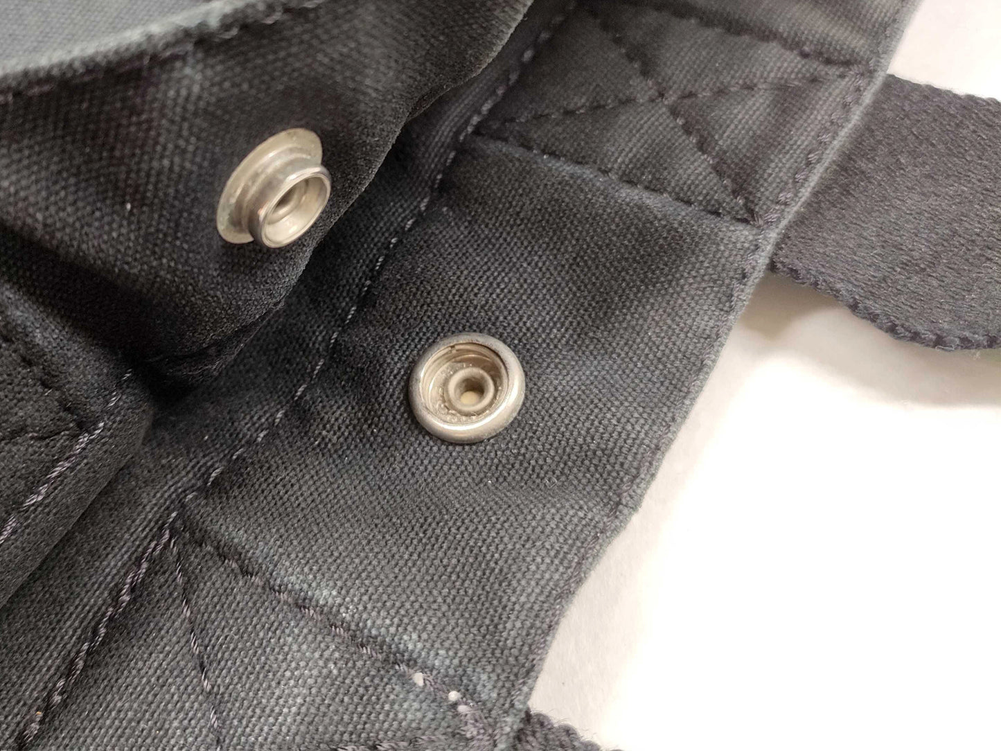 #1296 HERMÈS Dark Gray Toile Fourre-Tout PM Tote