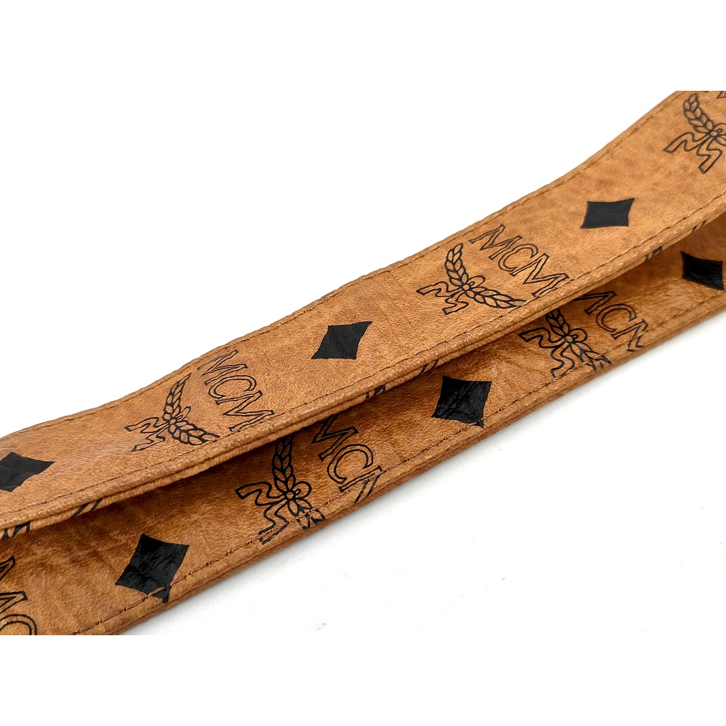 #1139 MCM Shoulder Tote in Cognac Visetos