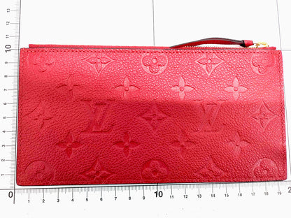 #1387 LOUIS VUITTON Red Empreinte Leather Coin Zippy